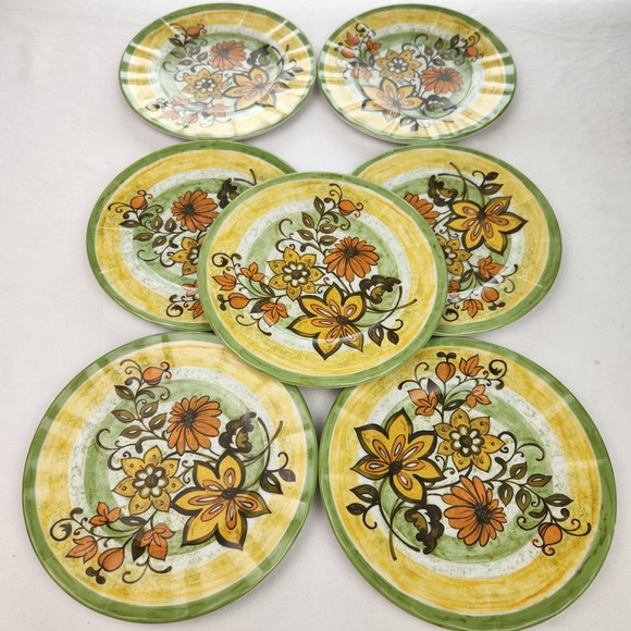 70s Prolon Melamine Salad Plates (7) - Picture 2 of 8